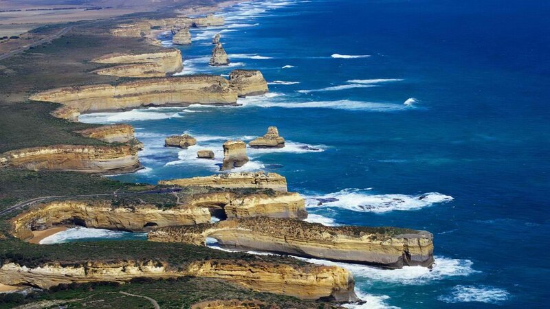 Aerial view of Twelve Apostles