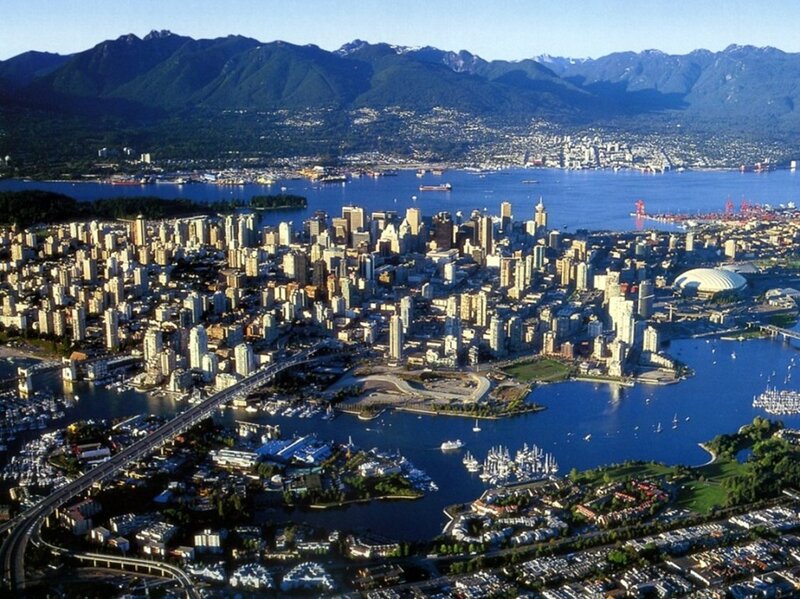 Aerial View of Vancouver — Blue