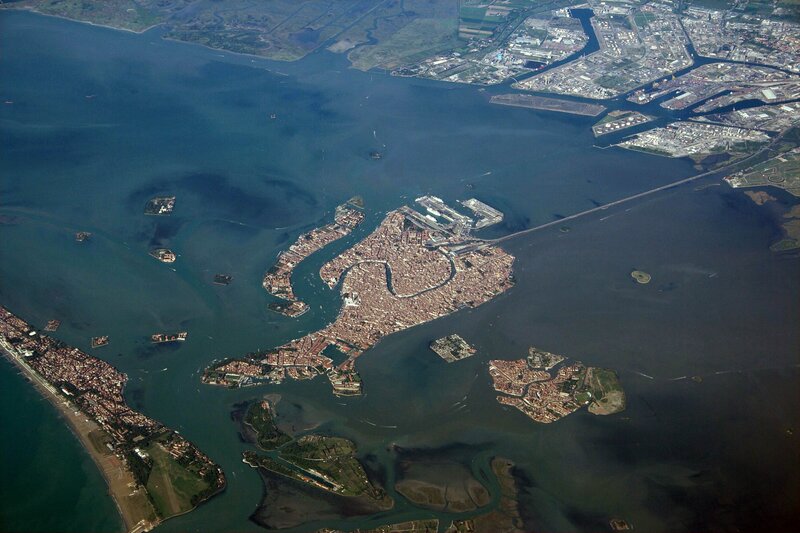 Aerial view of Venice
