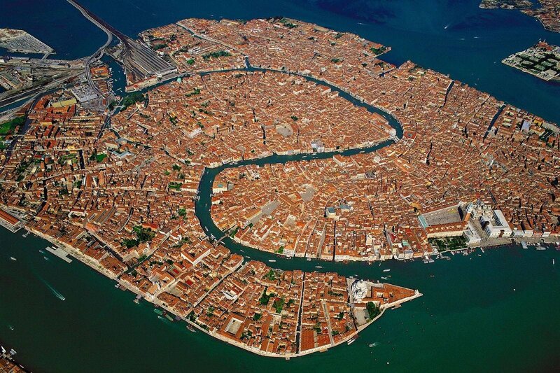 Aerial view of Venice