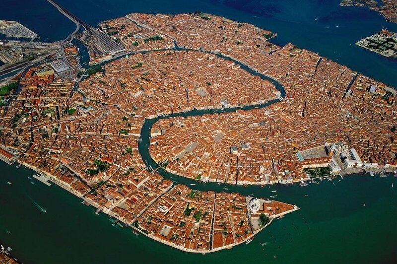 Aerial view of Venice