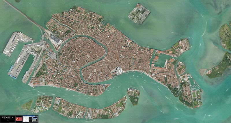 Aerial view of Venice