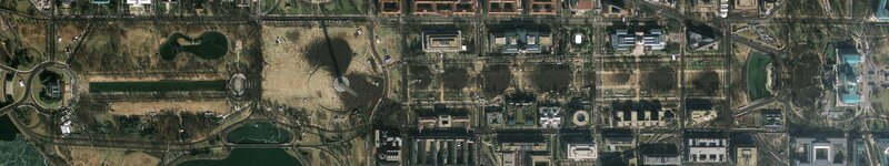 Aerial view of Washington D.C.