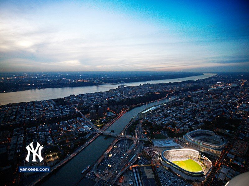aerial view of yankee stadium