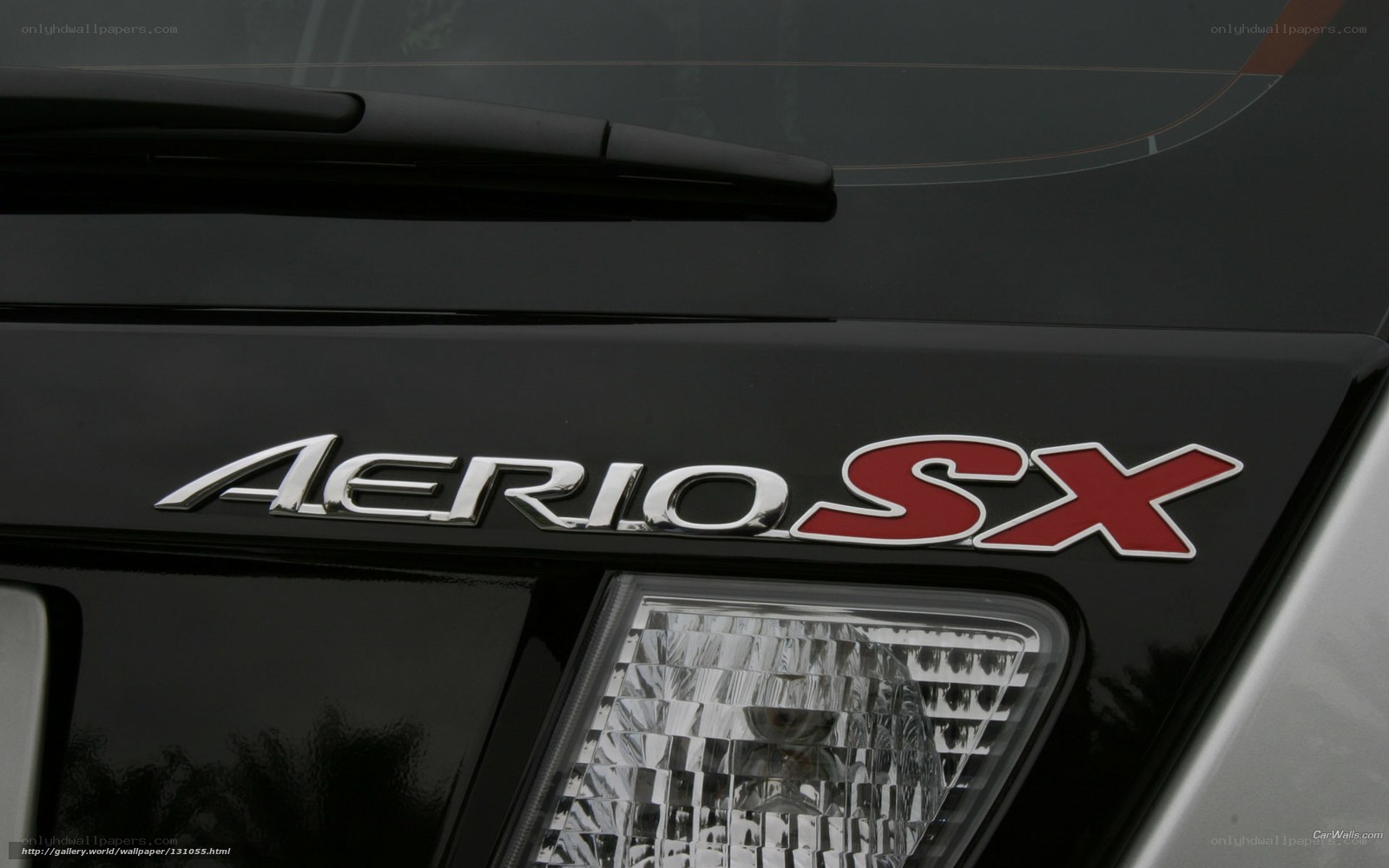 Aerio SX car badge