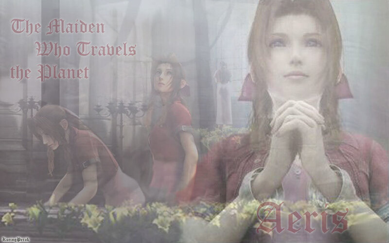 Aeris Character Collage