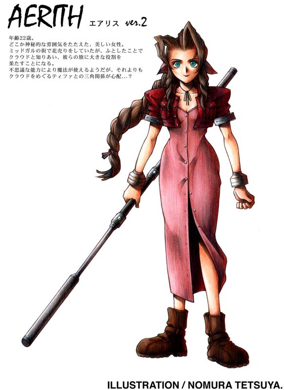 Aerith Gainsborough character art