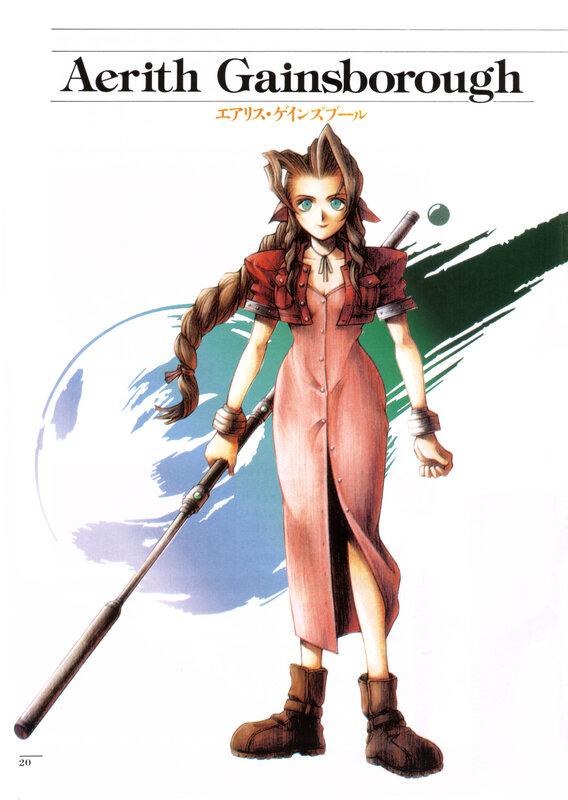 Aerith Gainsborough character art