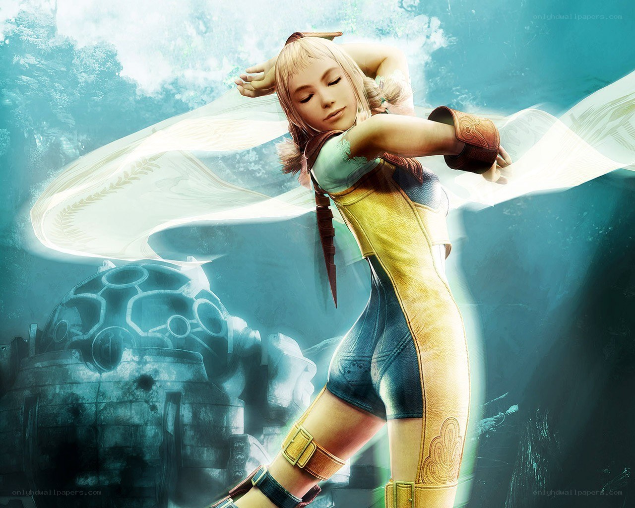 Aerith in a serene moment