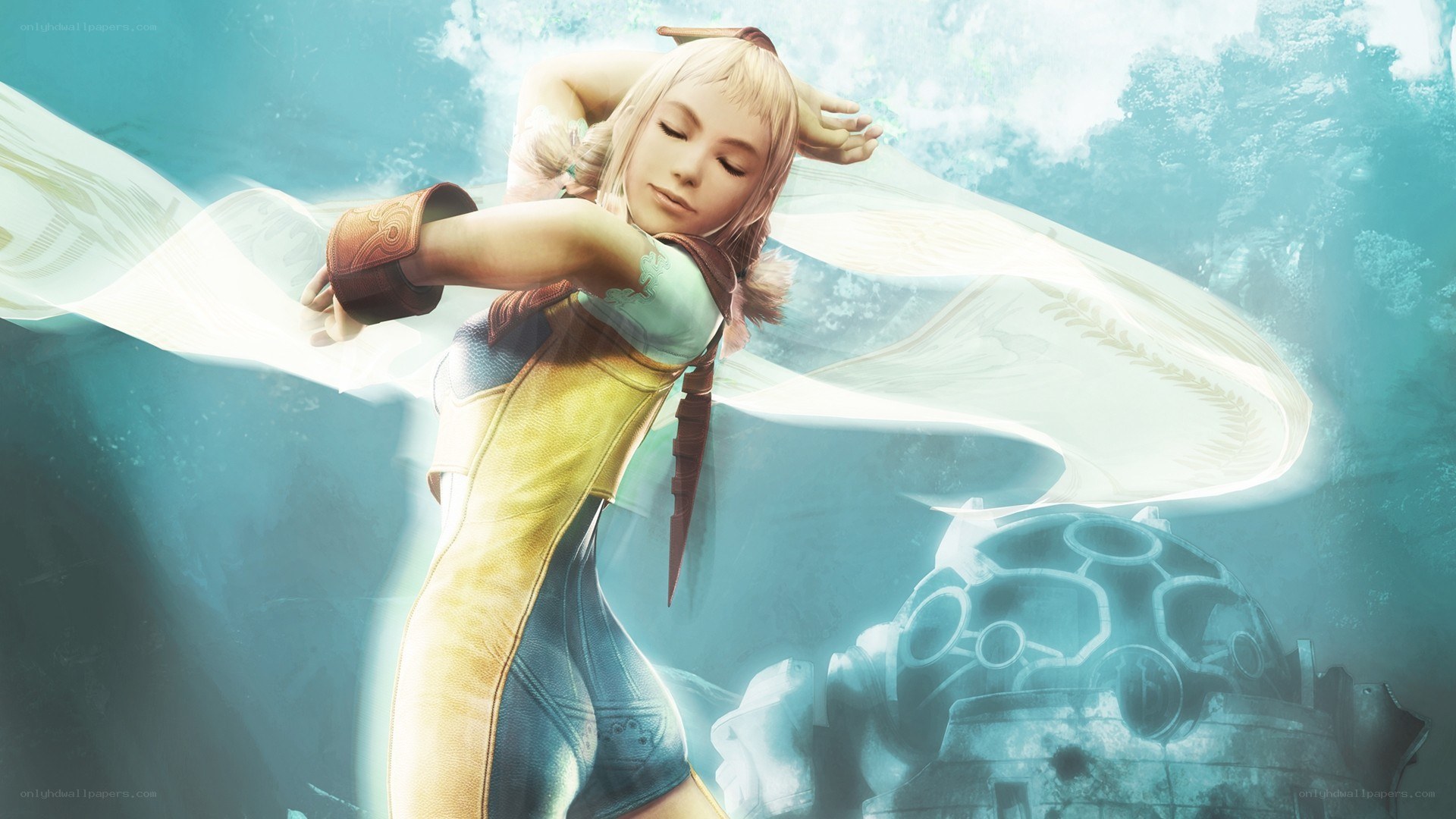 Aerith in the water