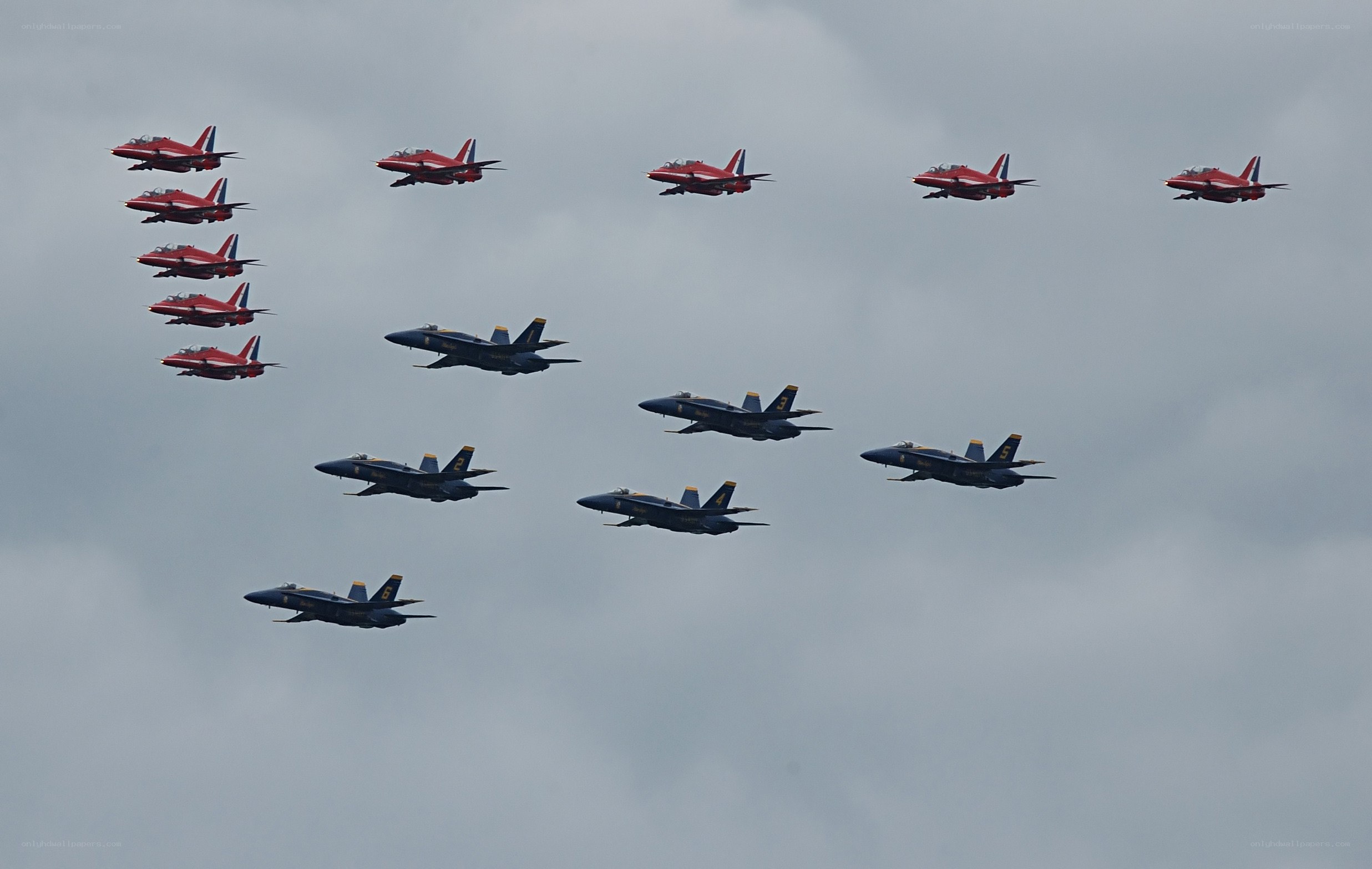 Aerobatic jet display