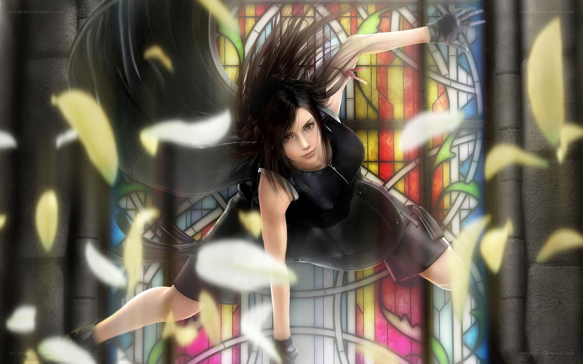 Aerodynamic character in black attire