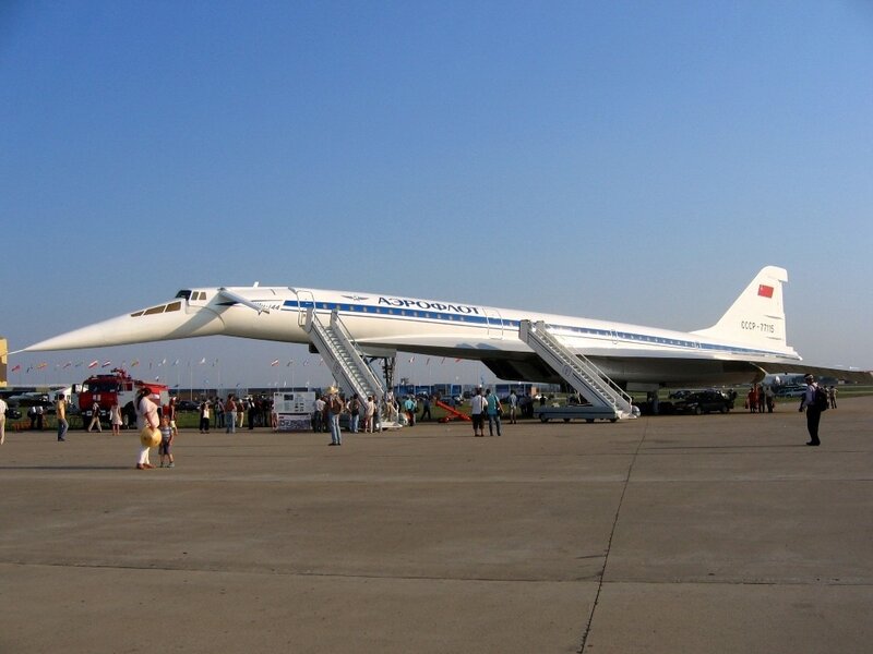 Aeroflot Tu-144 on display