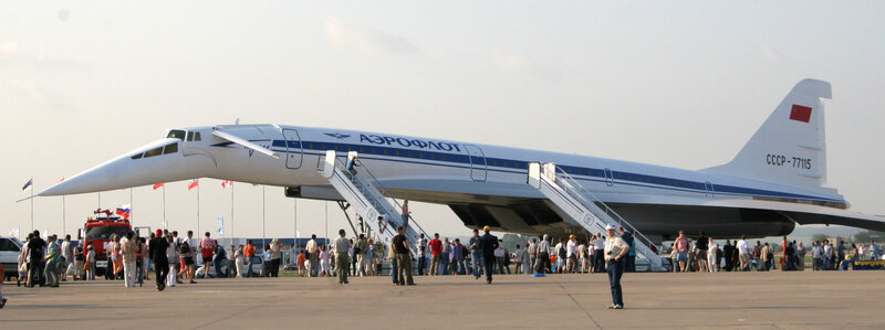 Aeroflot Tupolev Tu-144 on display