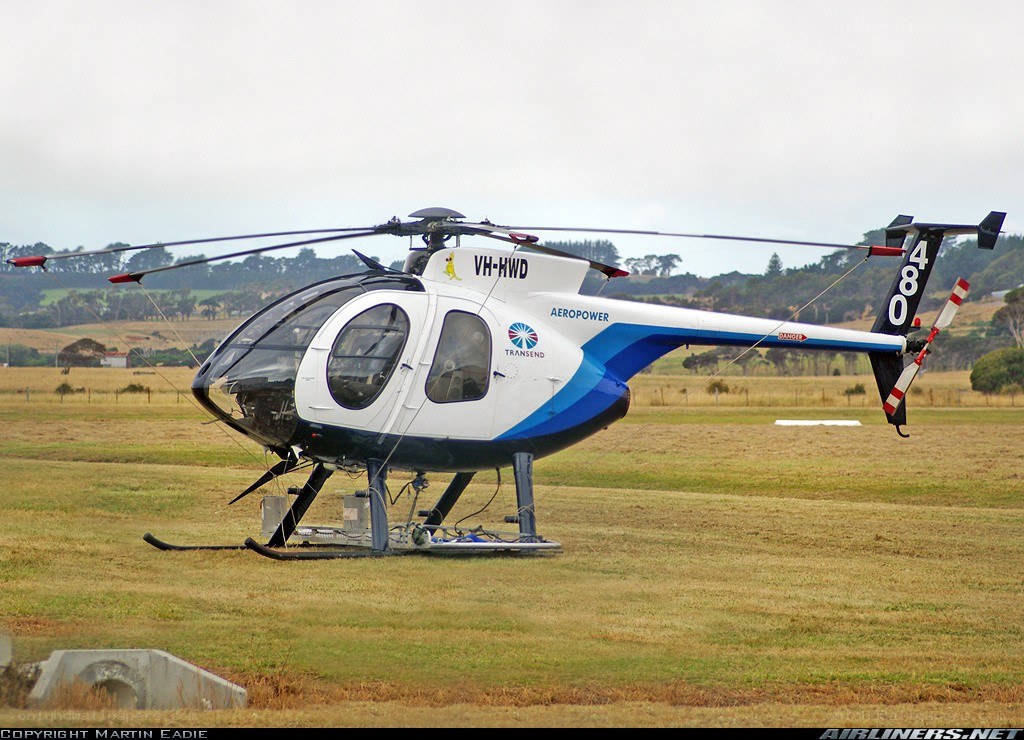 Aeropower helicopter on grass field