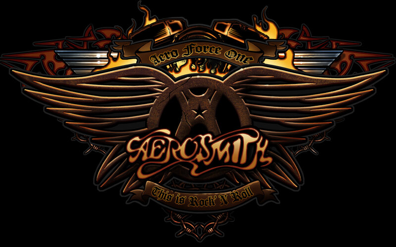 Aerosmith Logo with Wings — Black