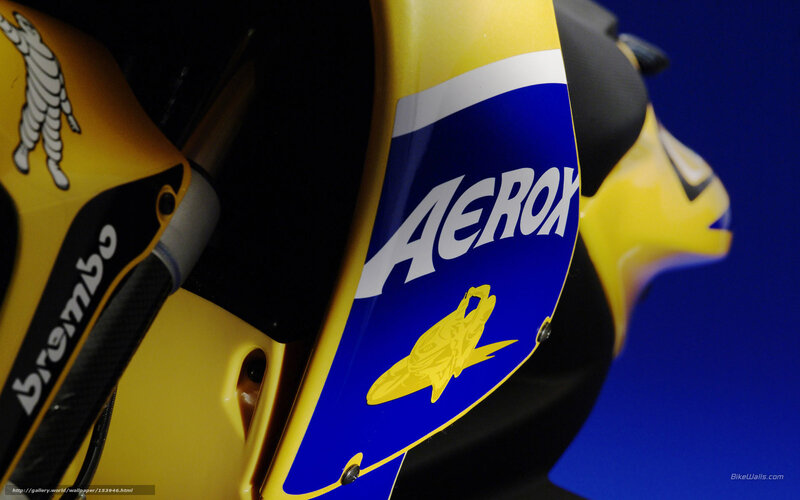 Aerox motorcycle branding close-up
