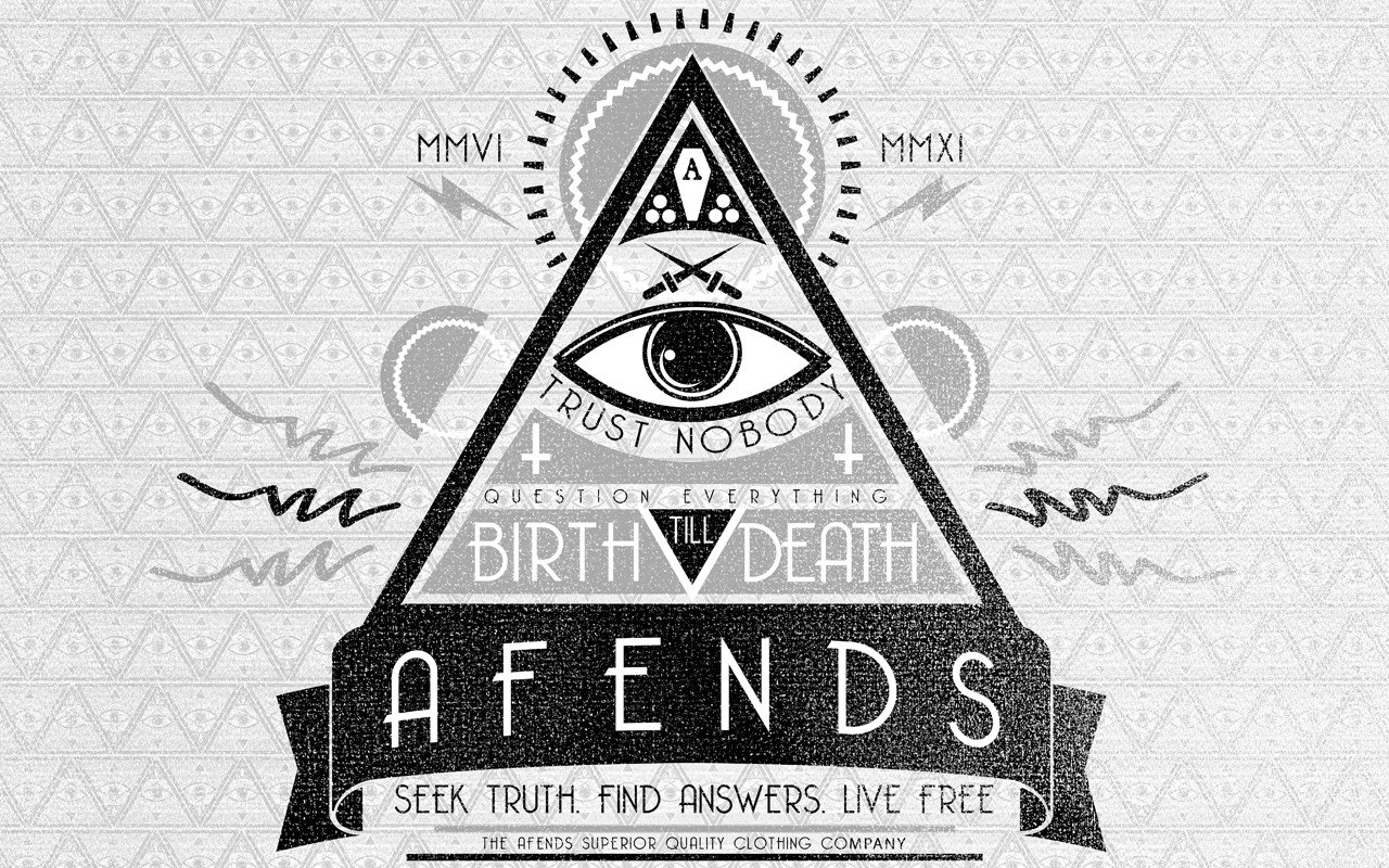 Afends brand logo with all-seeing eye