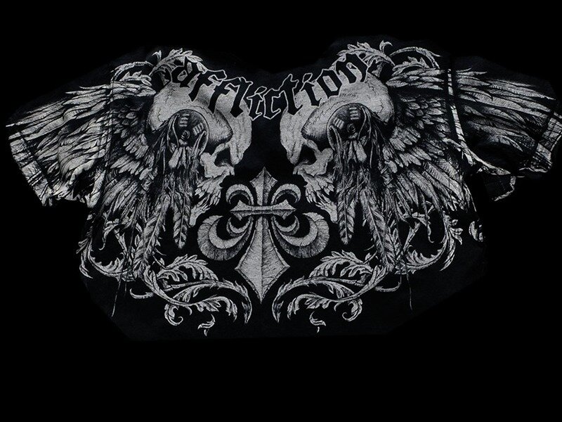 Affliction brand t-shirt design