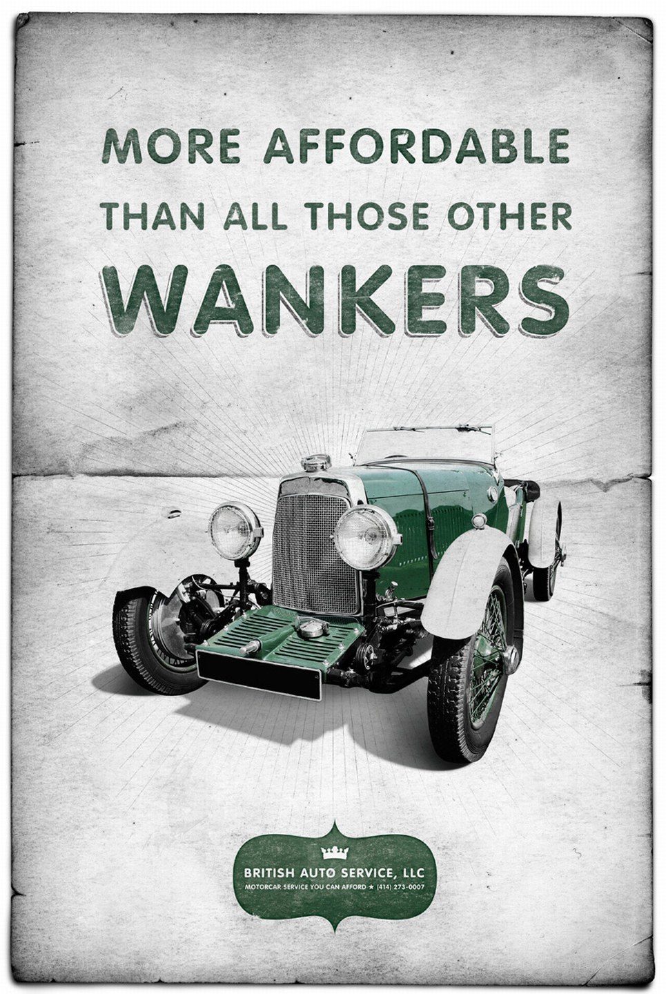 affordable wankers ad