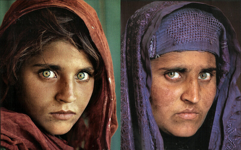 Afghan Girl Portraits — Red