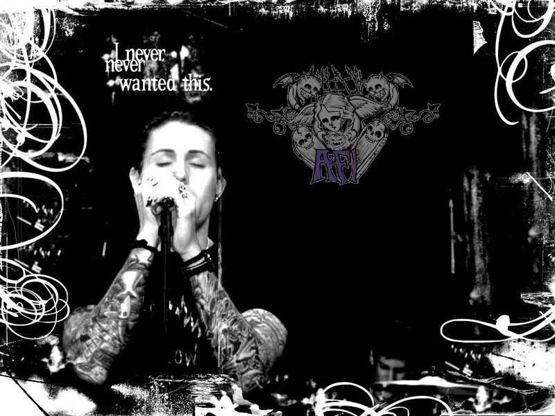 AFI band member performing