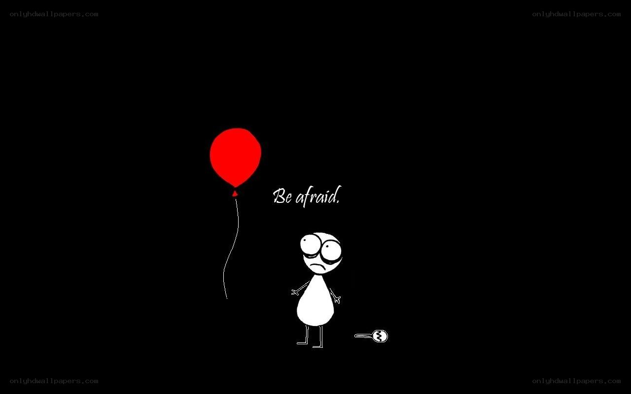 afraid balloon character