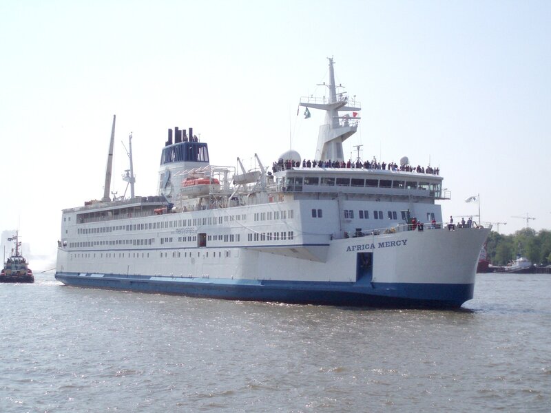 Africa Mercy ship in port