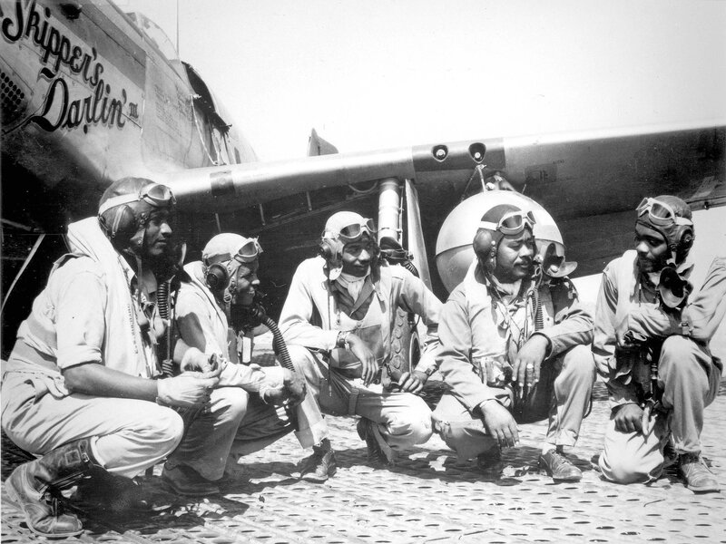 African American pilots with aircraft