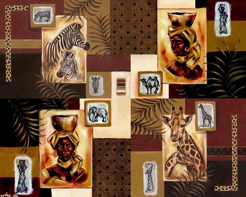 African Art Collage