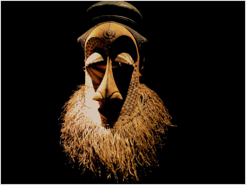 African Mask with Beard