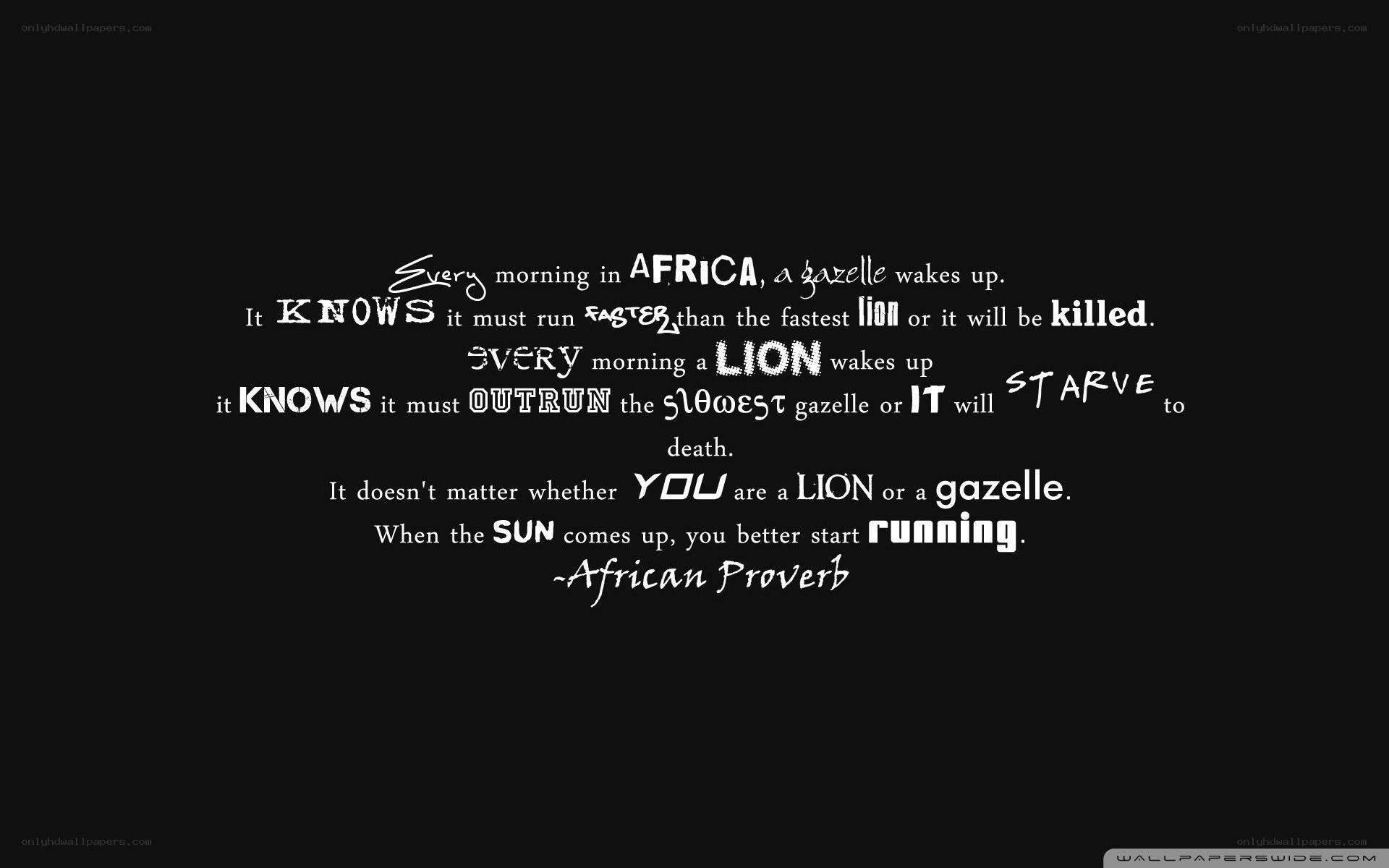 African Proverb on Motivation