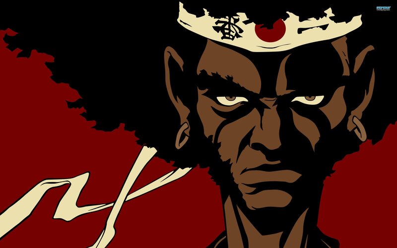 Afro-haired Man with Headband