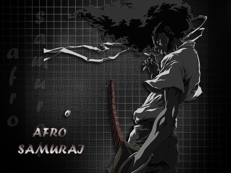 Afro Samurai Character — Black, Dramatic, Anime