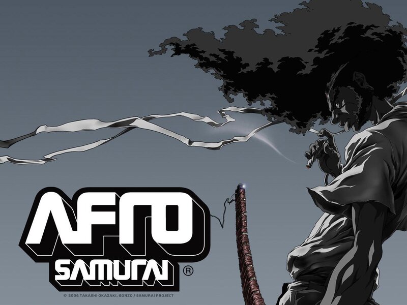 Afro Samurai Character — Gray, Dramatic