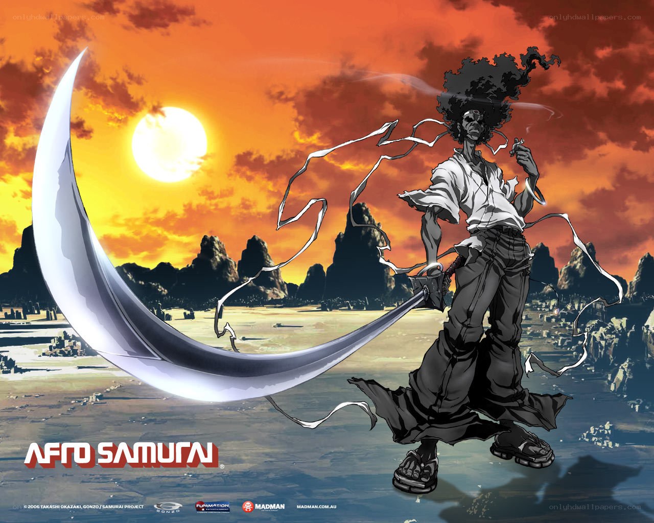 Afro Samurai in Sunset