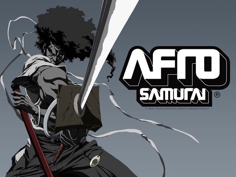 Afro Samurai Warrior — Gray, Dramatic