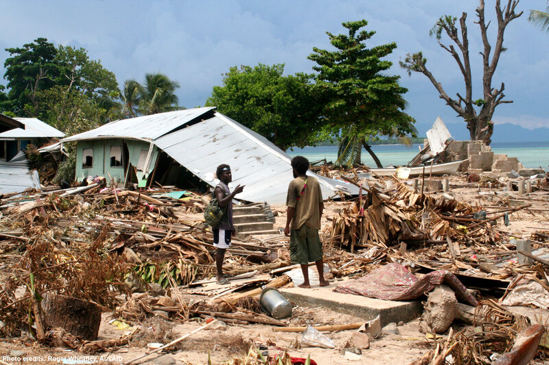Aftermath of a natural disaster