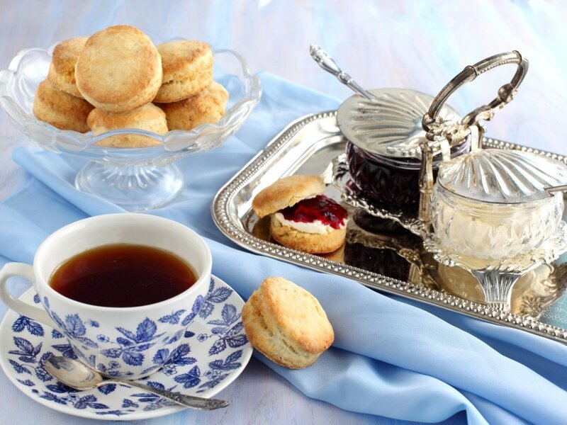 Afternoon Tea Setting — Blue
