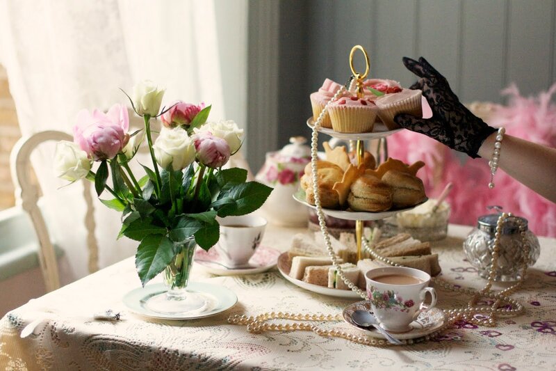 Afternoon Tea Setup — Pink, Elegant