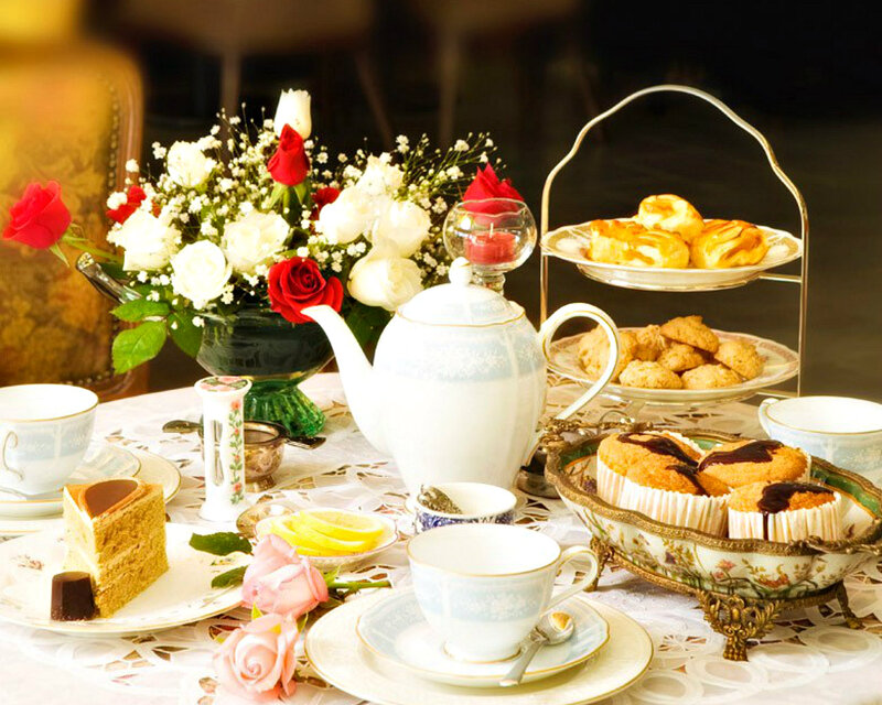 Afternoon Tea Setup — White, Elegant