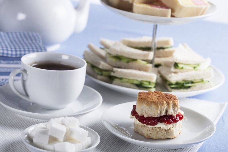 Afternoon Tea Spread — White, Calm