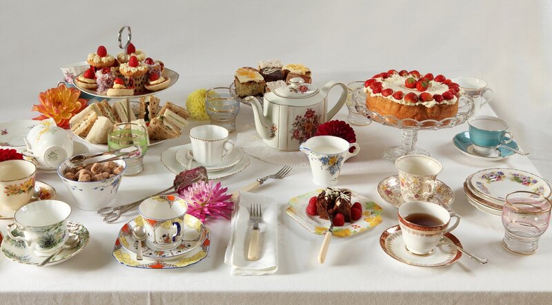 Afternoon Tea Spread — White