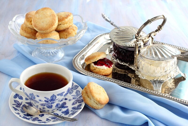 Afternoon tea with scones
