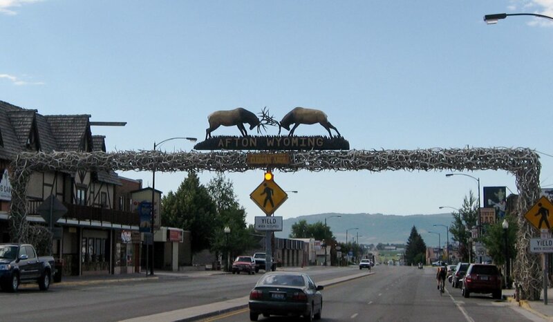 Afton Wyoming town entrance