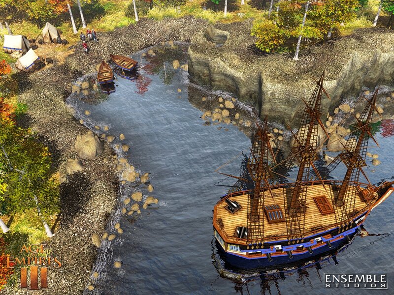 Age of Empires III ship scene