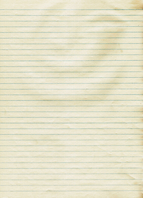 aged lined paper