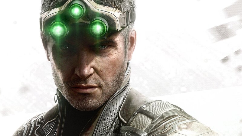 Agent 47 with glowing goggles