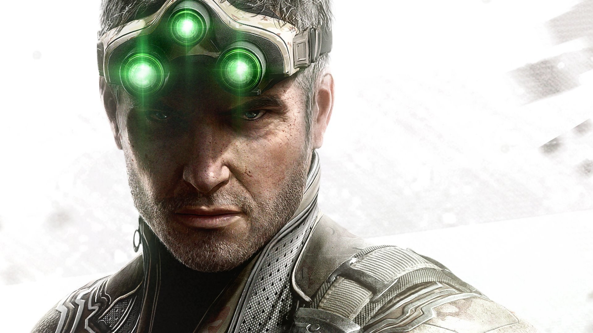 Agent 47 with glowing goggles