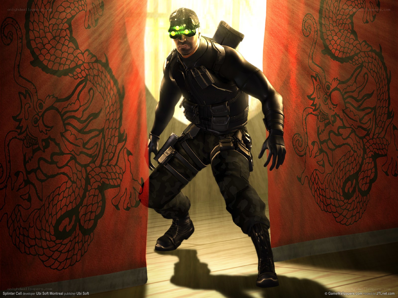 Agent in tactical gear with night vision